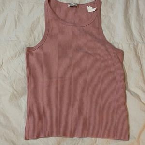 Mauve racker ribbed tank